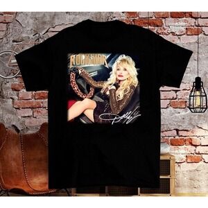Hot Dolly Parton Rockstar Gift For Fan Black Unisex Tshirt